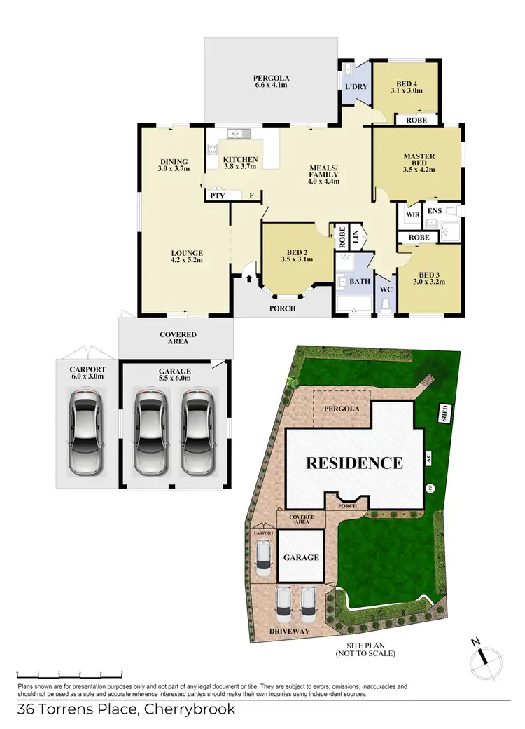 Floorplan of Homely house listing, 36 Torrens Place, Cherrybrook NSW 2126