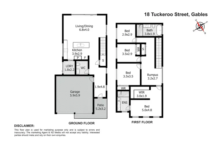 Floorplan of Homely house listing, 18 Tuckeroo Street, Gables NSW 2765