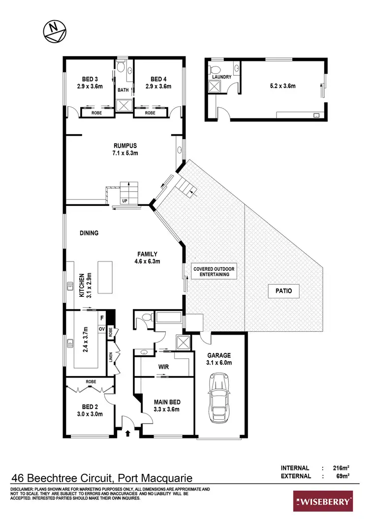Floorplan of Homely house listing, 46 Beechtree Circuit, Port Macquarie NSW 2444