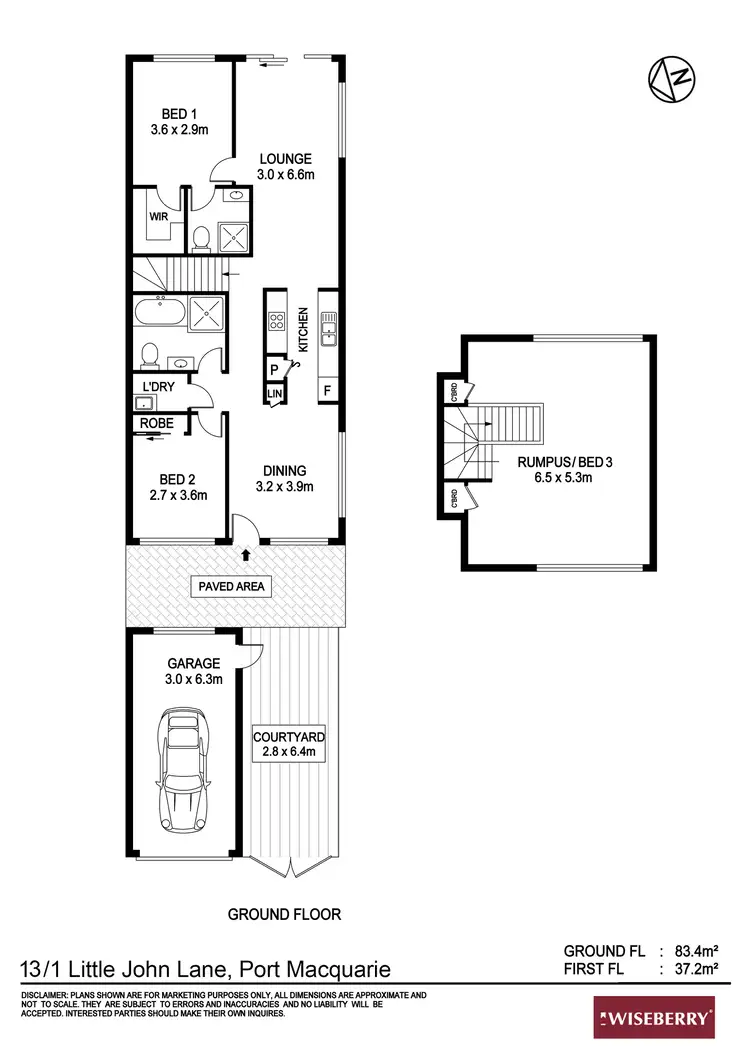 Floorplan of Homely townhouse listing, 13/1 Little John Lane, Port Macquarie NSW 2444