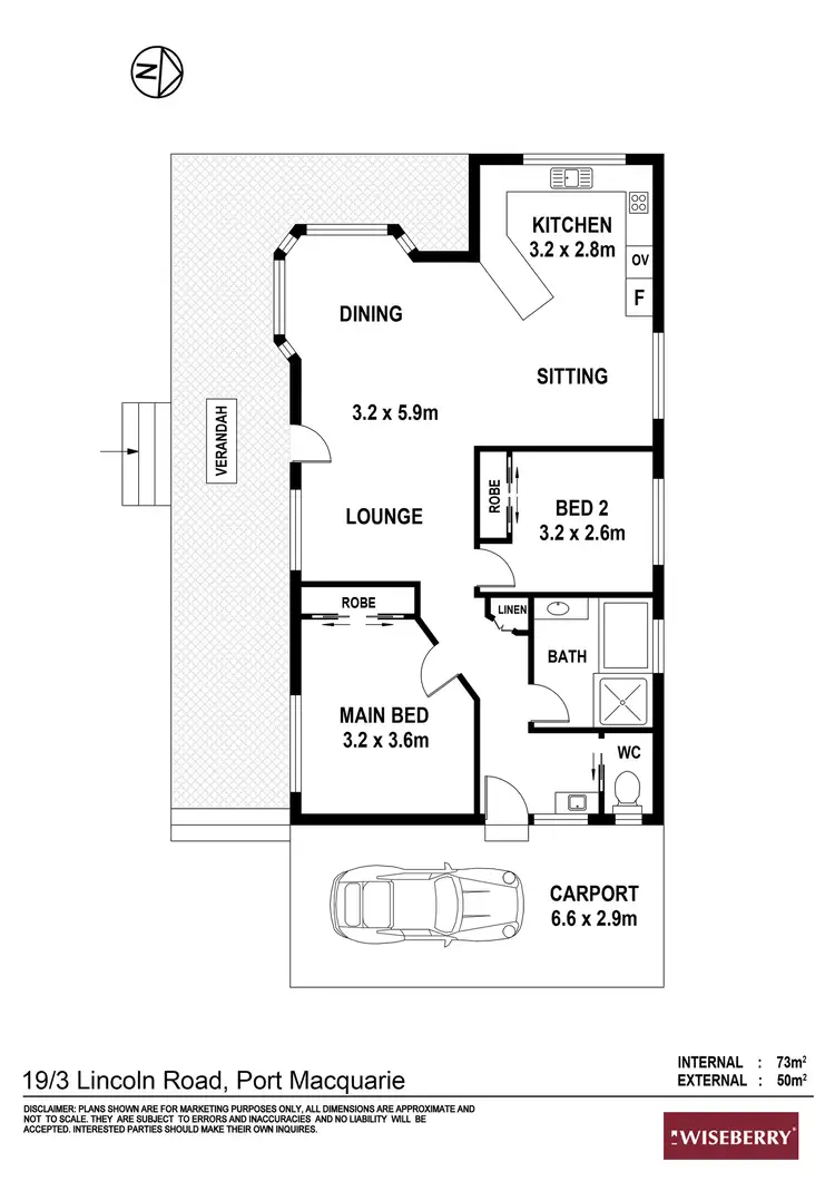 Floorplan of Homely retirement listing, 19/3 Lincoln Road, Port Macquarie NSW 2444
