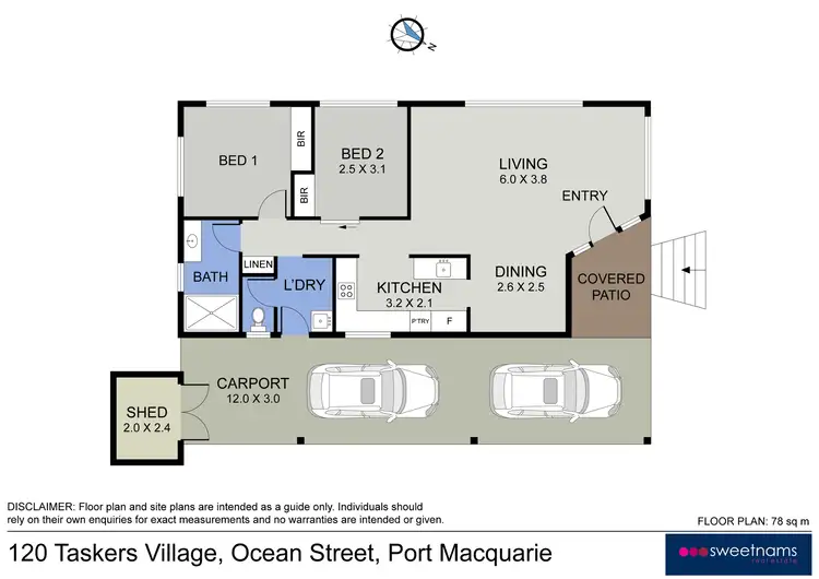 Floorplan of Homely retirement listing, 120/1 Ocean Street, Port Macquarie NSW 2444