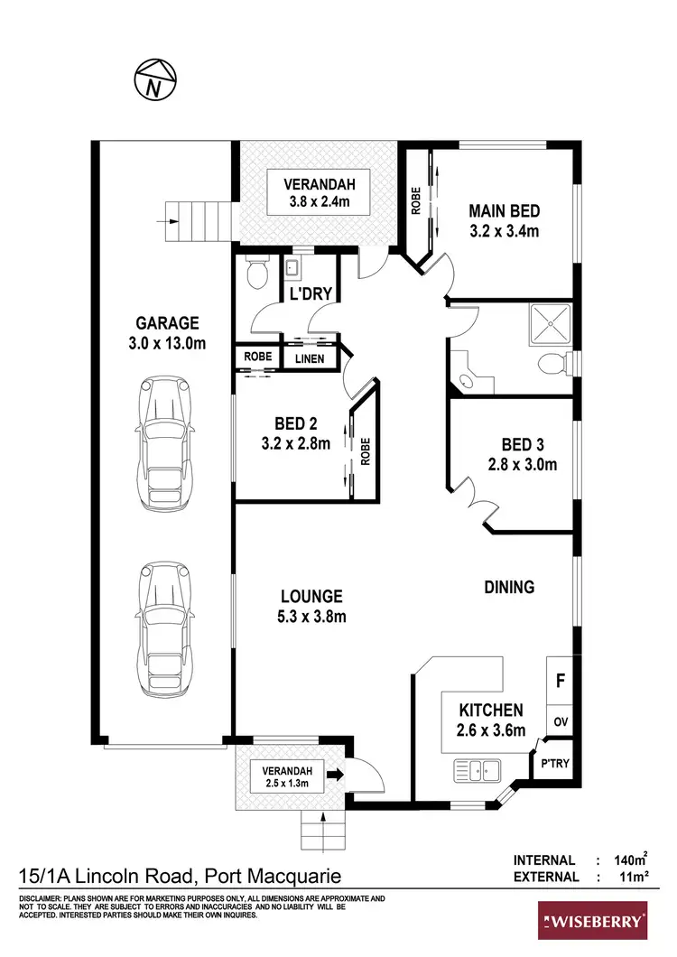 Floorplan of Homely retirement listing, 15/1 Lincoln Road, Port Macquarie NSW 2444