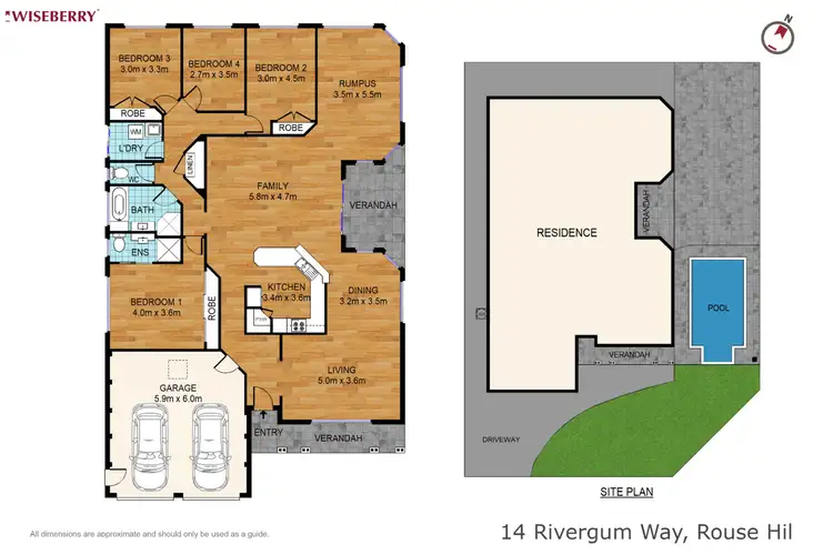 Floorplan of Homely house listing, 14 Rivergum Way, Rouse Hill NSW 2155