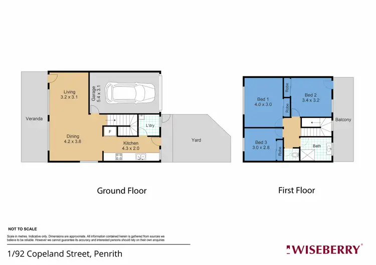 Floorplan of Homely townhouse listing, 1/92 Copeland Street, Penrith NSW 2750
