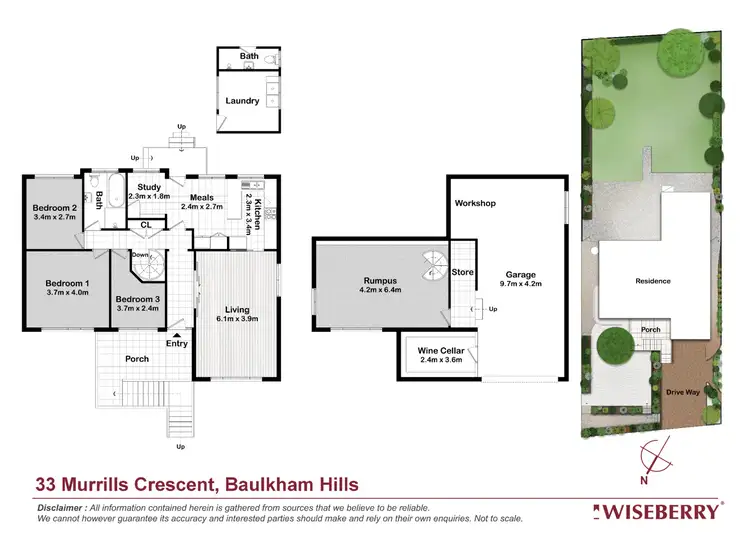 Floorplan of Homely house listing, 33 Murrills Crescent, Baulkham Hills NSW 2153