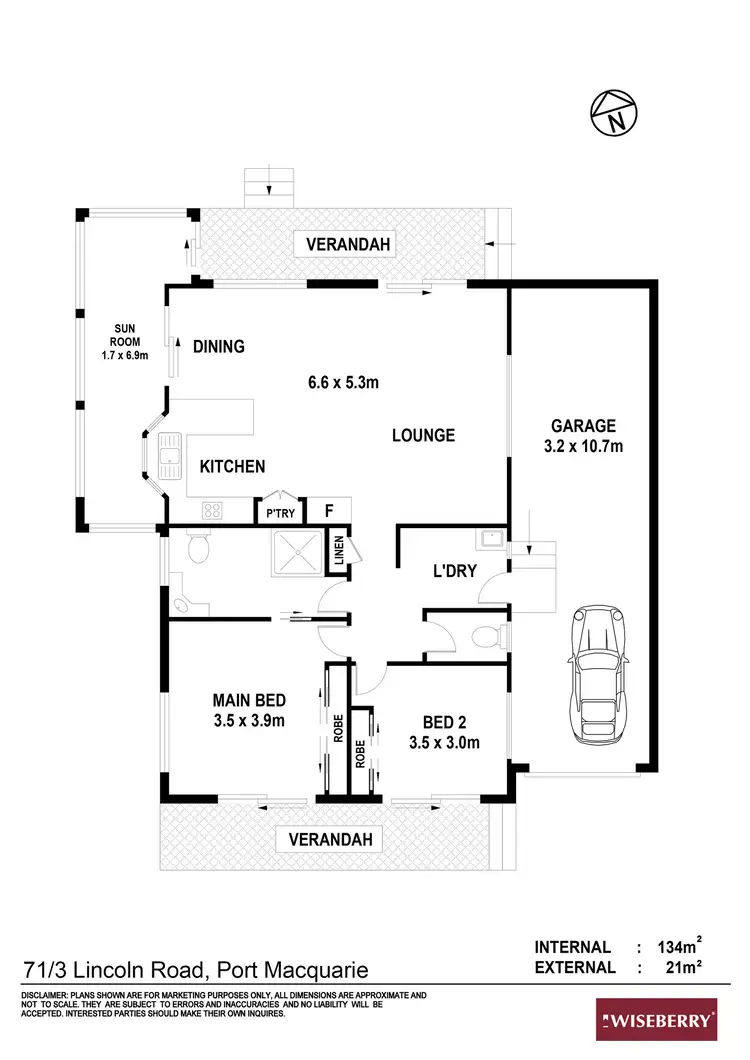 Floorplan of Homely retirement listing, 71/3 Lincoln Road, Port Macquarie NSW 2444