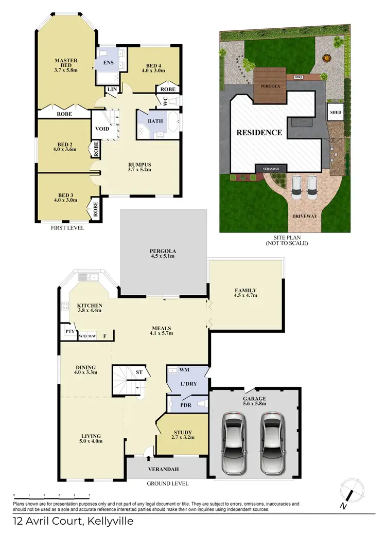 Floorplan of Homely house listing, 12 Avril Court, Kellyville NSW 2155