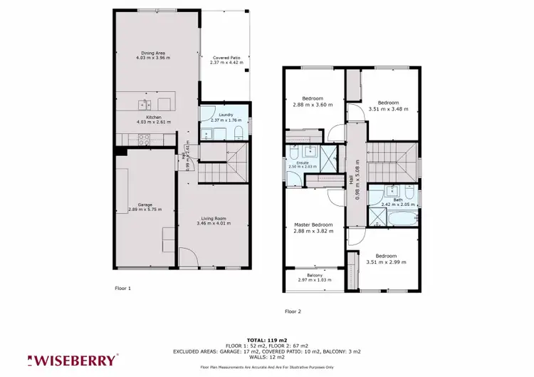 Floorplan of Homely townhouse listing, 2/91 Kentia Drive, Forster NSW 2428