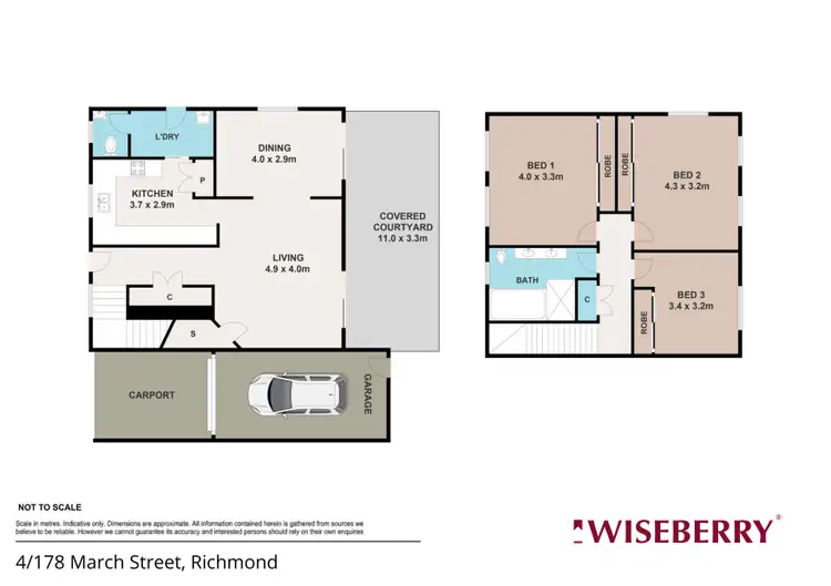 Floorplan of Homely townhouse listing, 4/178 March Street, Richmond NSW 2753