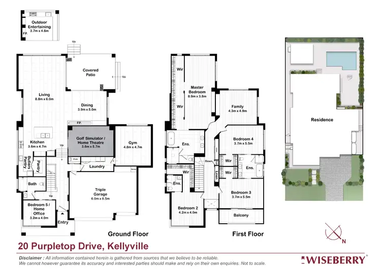 Floorplan of Homely house listing, 20 Purpletop Drive, Kellyville NSW 2155