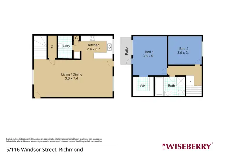 Floorplan of Homely townhouse listing, 5/116 Windsor Street, Richmond NSW 2753