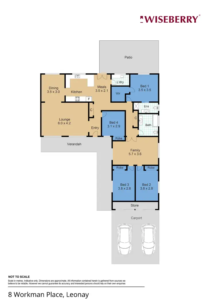 Floorplan of Homely house listing, 8 Workman Place, Leonay NSW 2750