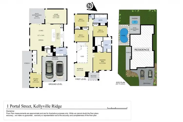 Floorplan of Homely house listing, 1 Portal Street, Kellyville Ridge NSW 2155