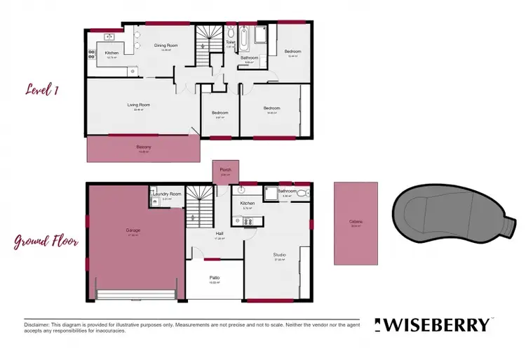 Floorplan of Homely house listing, 14 Correa Pl, Macquarie Fields NSW 2564