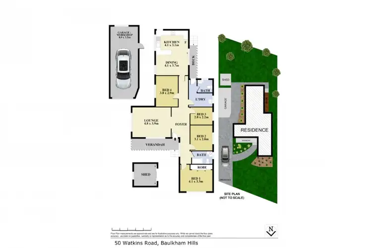 Floorplan of Homely house listing, 50 Watkins Road, Baulkham Hills NSW 2153
