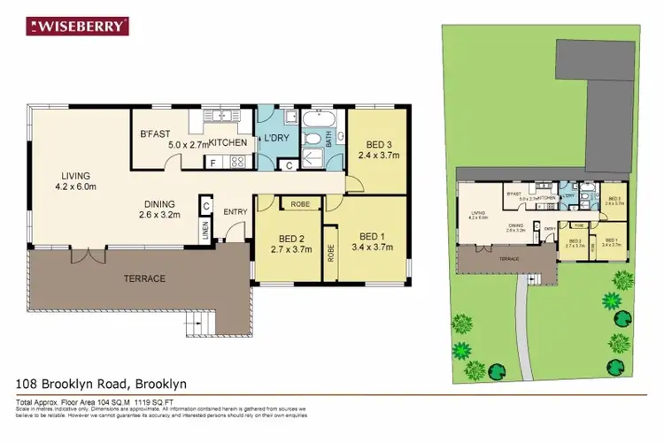 Floorplan of Homely house listing, 108 Brookyln Road, Brooklyn NSW 2083