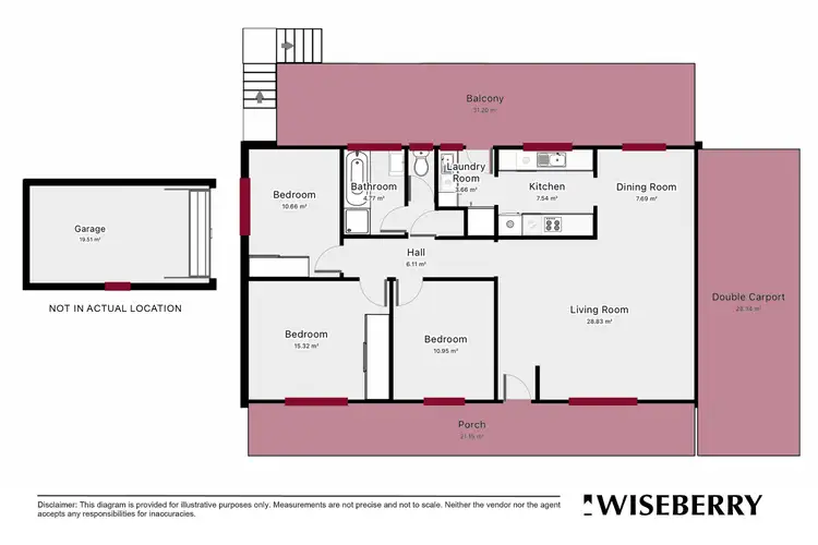Floorplan of Homely house listing, 33 Nymboida Crescent, Ruse NSW 2560