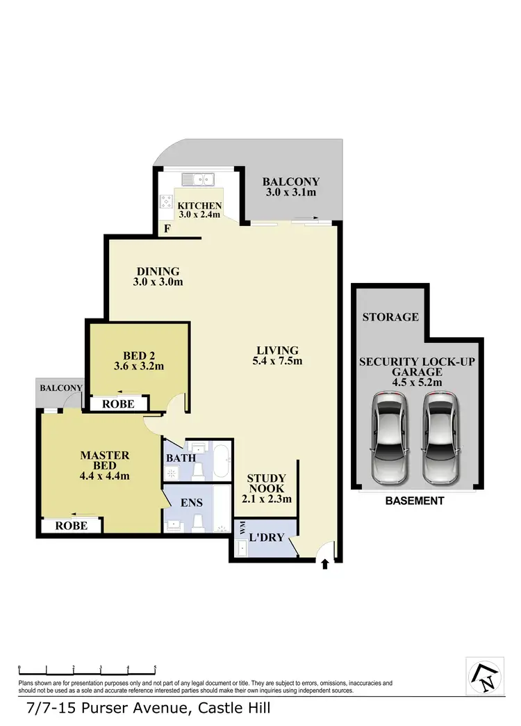 Floorplan of Homely unit listing, 7/7-15 Purser Avenue, Castle Hill NSW 2154