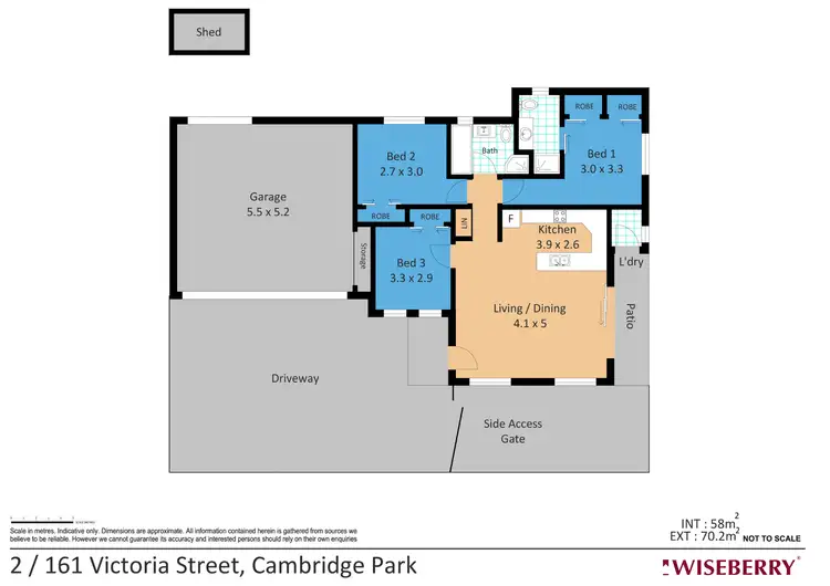Floorplan of Homely villa listing, 2/161 Victoria Street, Cambridge Park NSW 2747