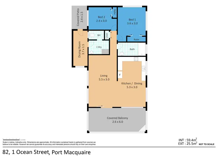 Floorplan of Homely house listing, 82/1 Ocean Street, Port Macquarie NSW 2444