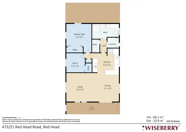 Floorplan of Homely house listing, 473/21 Red Head Road, Red Head NSW 2430
