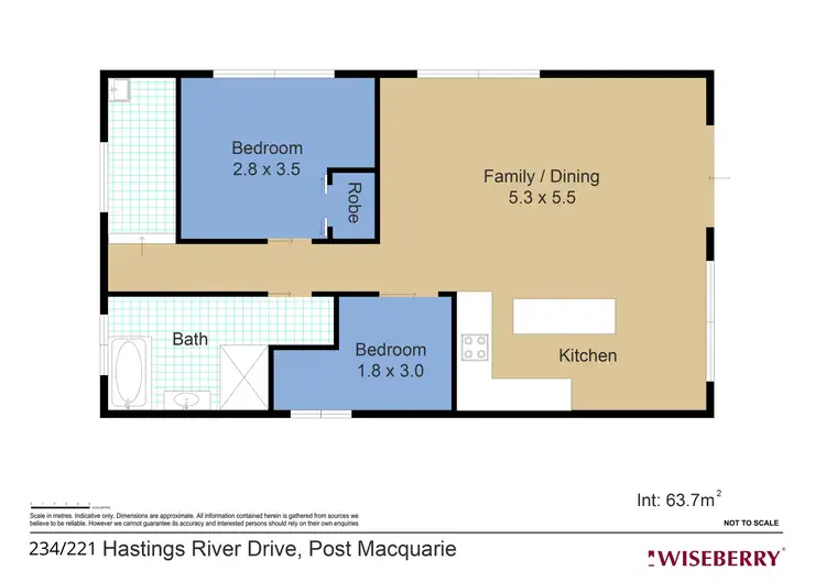 Floorplan of Homely house listing, 234/221 Hastings River Drive, Port Macquarie NSW 2444
