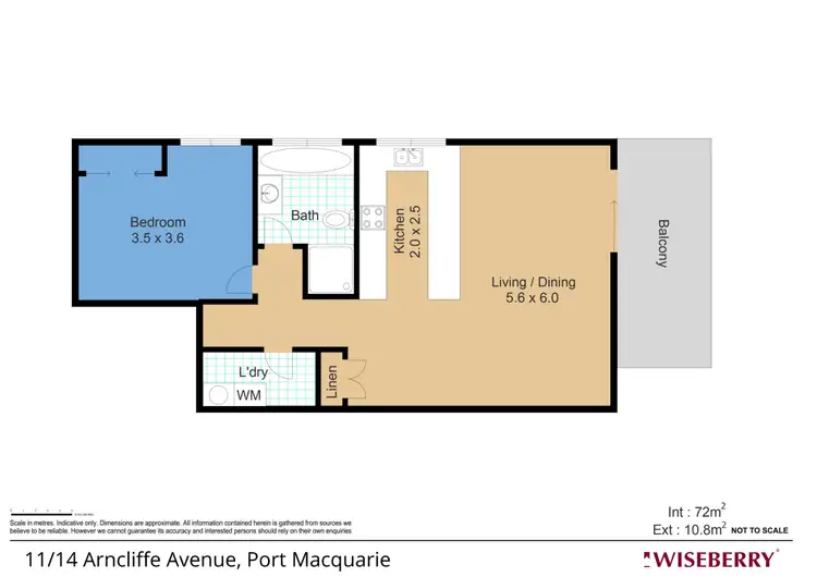 Floorplan of Homely unit listing, 11/14 Arncliffe Avenue, Port Macquarie NSW 2444