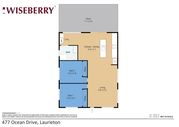 Floorplan of Homely house listing, 477 Ocean Drive, Laurieton NSW 2443