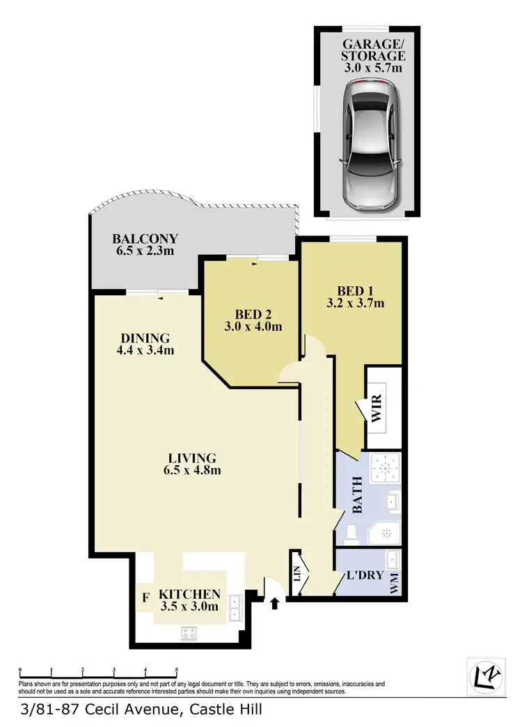 Floorplan of Homely unit listing, 3/81 Cecil Avenue, Castle Hill NSW 2154