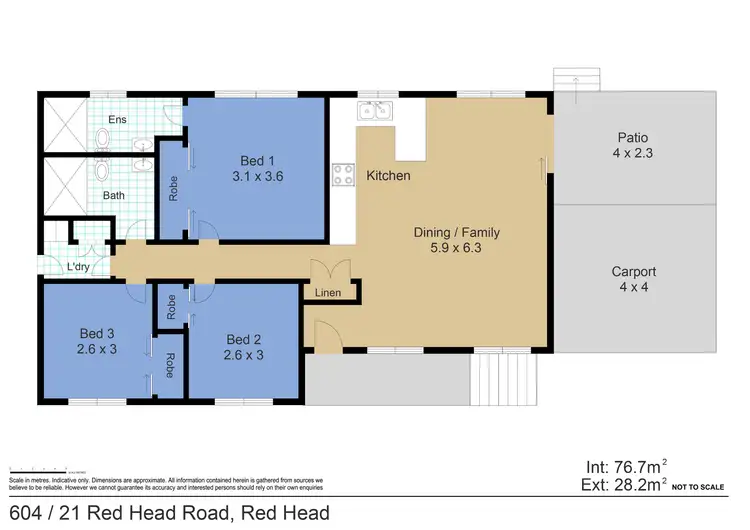 Floorplan of Homely house listing, 604/21 Red Head Road, Red Head NSW 2430