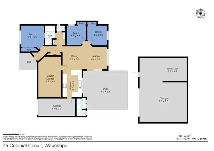 Floorplan of Homely house listing, 75 Colonial Circuit, Wauchope NSW 2446