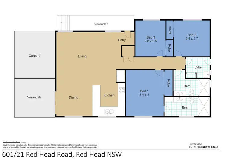 Floorplan of Homely house listing, 601/21 Red Head Road, Red Head NSW 2430