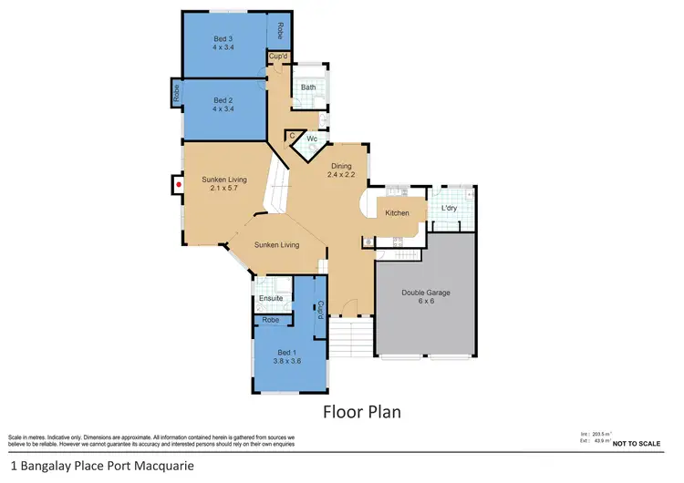 Floorplan of Homely house listing, 1 Bangalay Drive, Port Macquarie NSW 2444