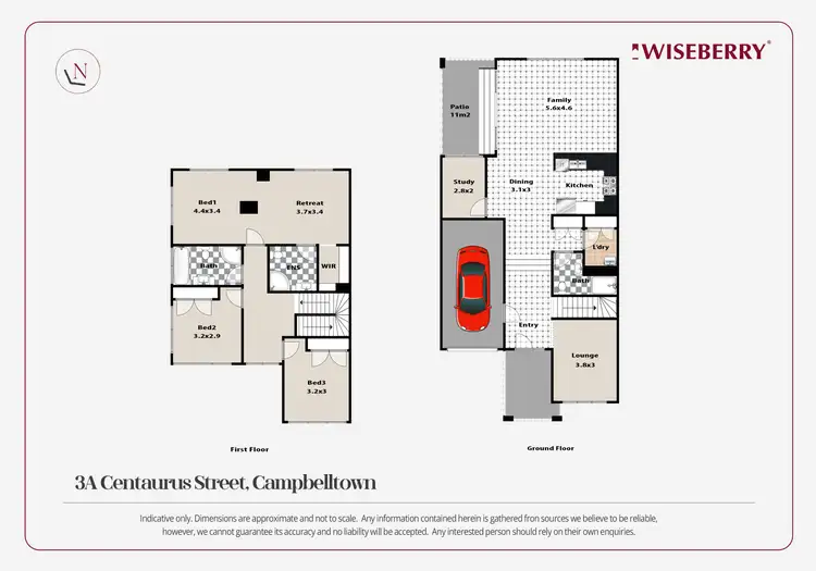 Floorplan of Homely house listing, 3A Centaurus Street, Campbelltown NSW 2560