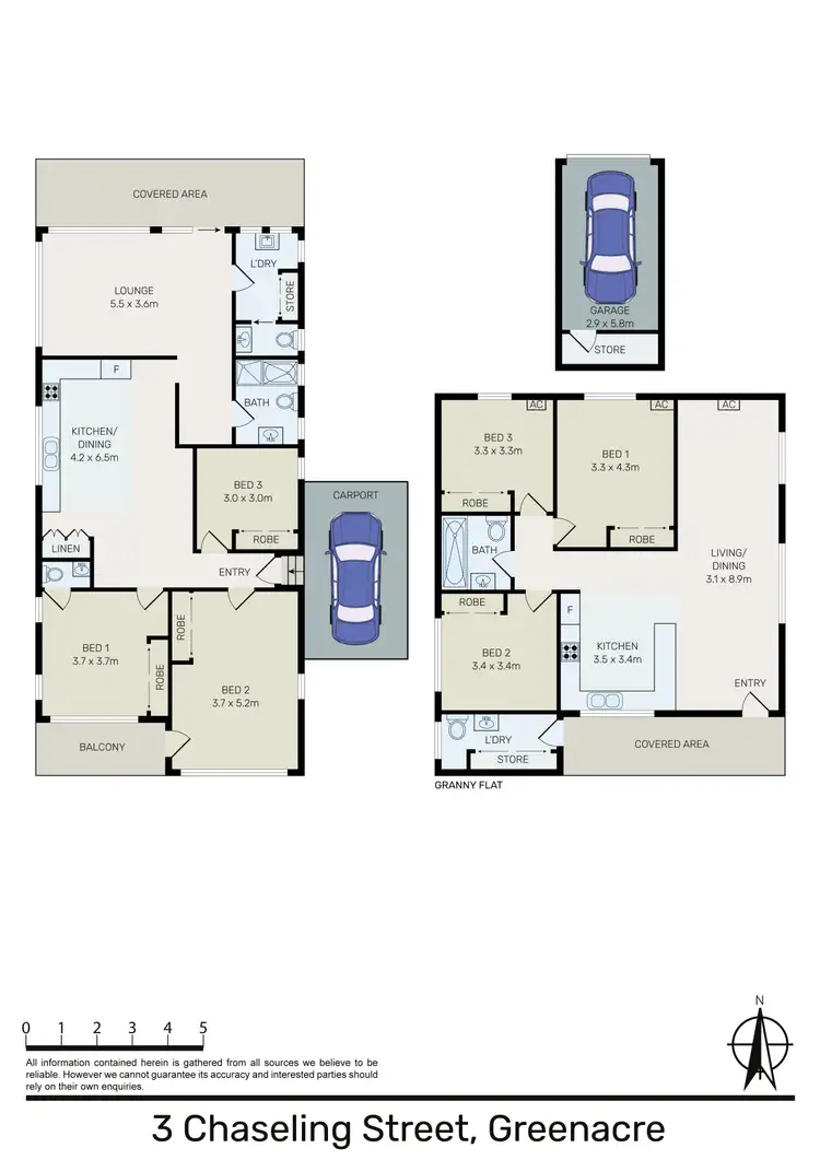 Floorplan of Homely house listing, 3A Chaseling Street, Greenacre NSW 2190