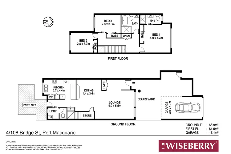 Floorplan of Homely townhouse listing, 4/108 Bridge Street, Port Macquarie NSW 2444