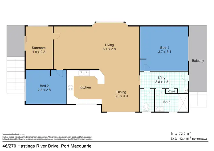 Floorplan of Homely house listing, 46/270 Hastings River Drive, Port Macquarie NSW 2444