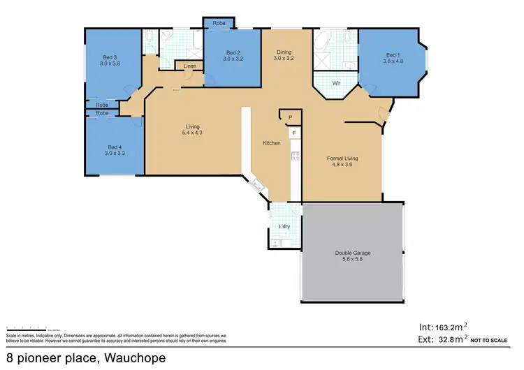 Floorplan of Homely house listing, 8 Pioneer Place, Wauchope NSW 2446