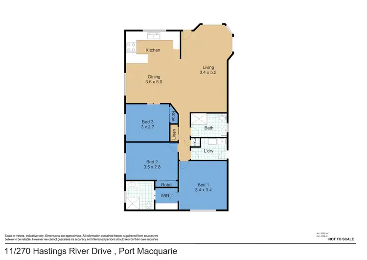 Floorplan of Homely house listing, 11/270 Hastings River Drive, Port Macquarie NSW 2444