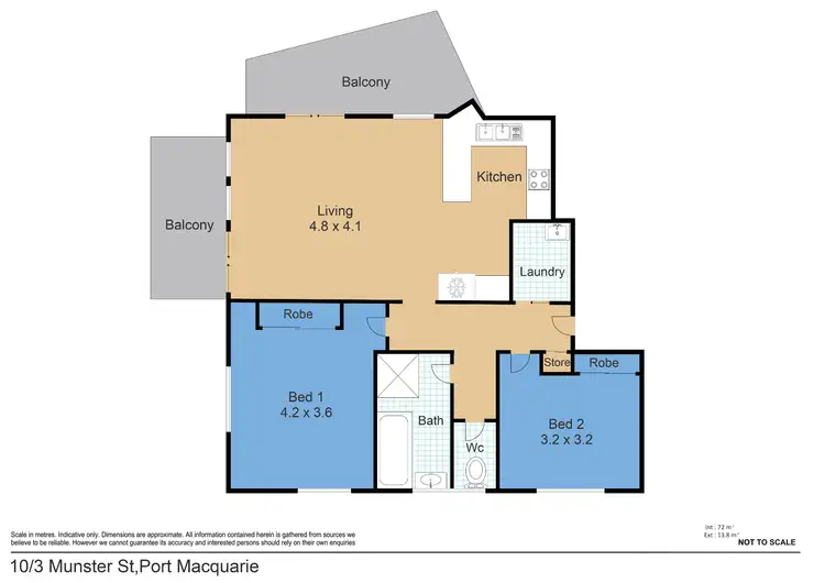 Floorplan of Homely unit listing, 10/3 Munster Street, Port Macquarie NSW 2444