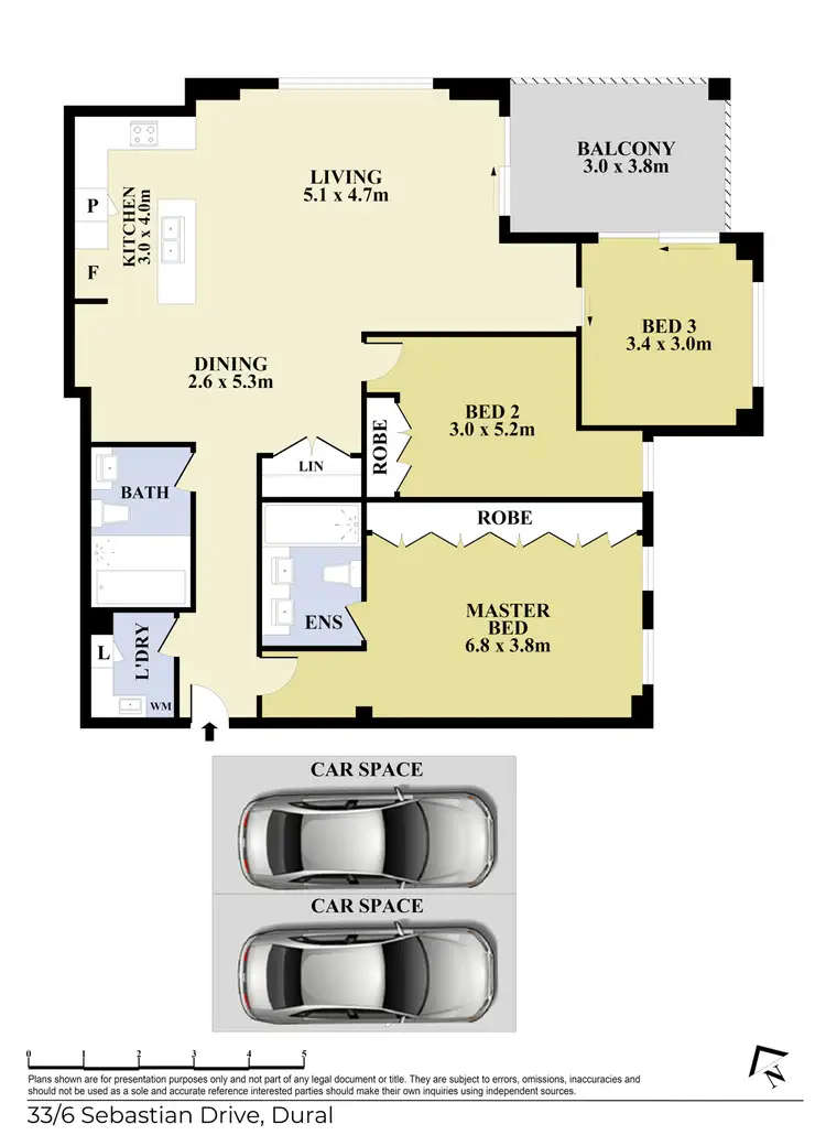 Floorplan of Homely unit listing, 33/6 Sebastian Drive, Dural NSW 2158