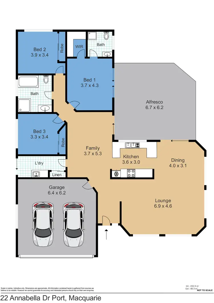 Floorplan of Homely house listing, 22 Annabella Drive, Port Macquarie NSW 2444
