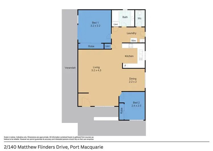 Floorplan of Homely house listing, 2/140 Matthew Flinders Drive, Port Macquarie NSW 2444