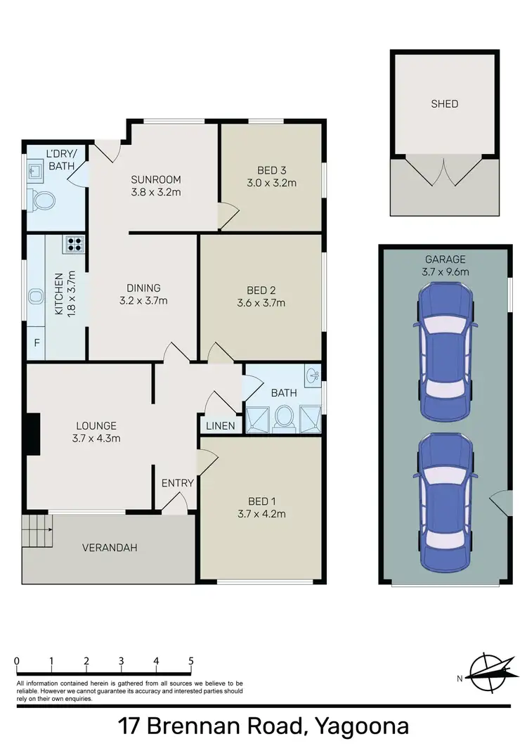 Floorplan of Homely house listing, 17 Brennan Street, Yagoona NSW 2199