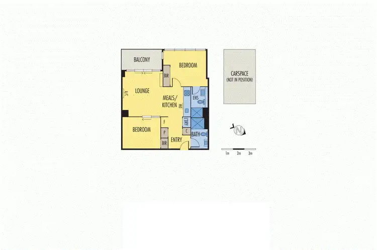 Floorplan of Homely apartment listing, 4115/220 Spencer Street, Melbourne VIC 3000