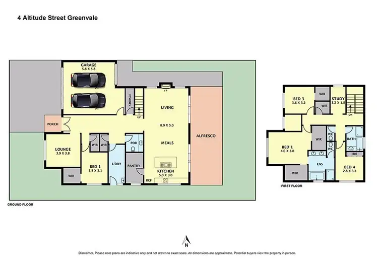 Floorplan of Homely house listing, 4 Altitude Street, Greenvale VIC 3059