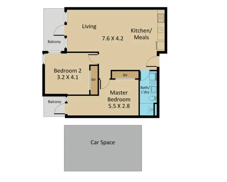 Floorplan of Homely apartment listing, 1203/240 Barkly Street, Footscray VIC 3011