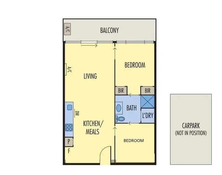 Floorplan of Homely apartment listing, 317/74 Queens Road, Melbourne VIC 3004