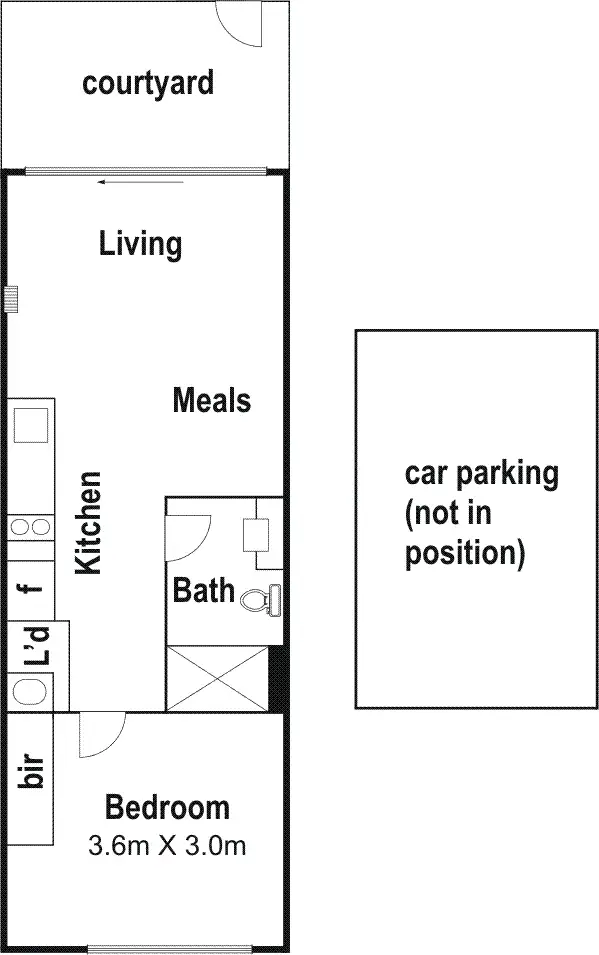 Floorplan of Homely apartment listing, 2/82 Cade Way, Parkville VIC 3052